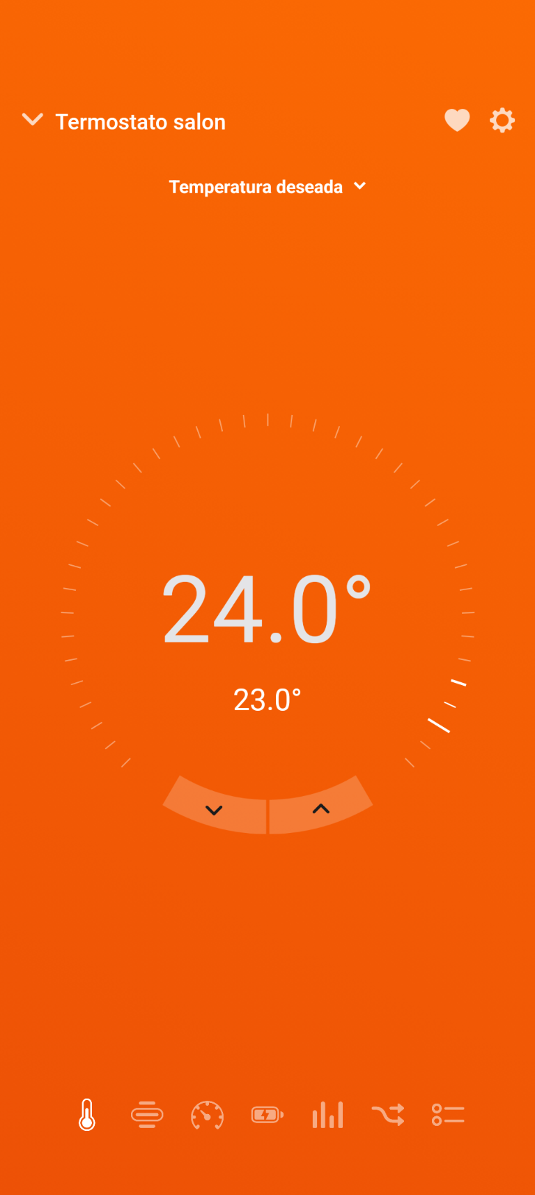 Tablet con teremostato inteligente